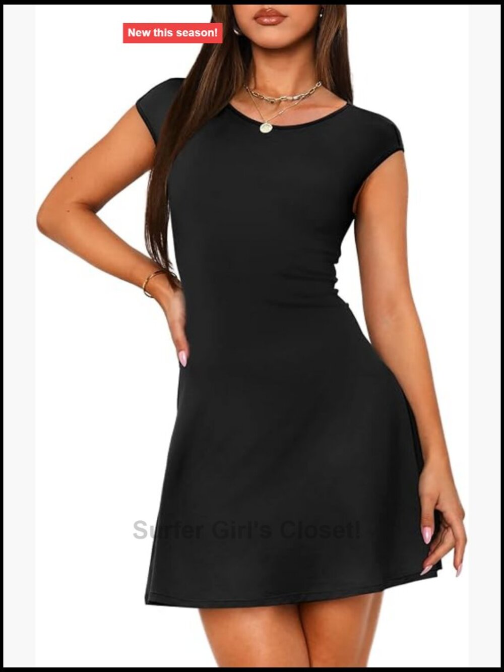 Cap Sleeve Bodycon Mini Dress Cocktail Party Club Fitted Polyester Spandex